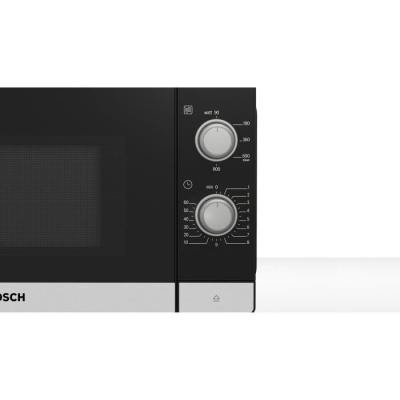 Bosch Serie 2 FFL020MS2F micro-onde Noir, Acier inoxydable Micro-onde simple Comptoir 20 L 800 W