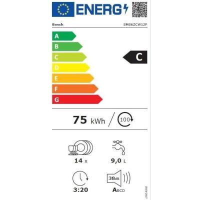 Lave-vaisselle Bosch SSMS6ZCW12F: Performant et éco-responsable