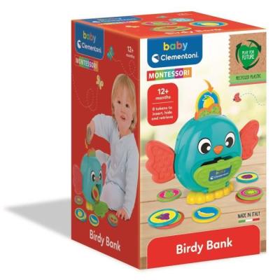 L'oiseau tirelire Montessori CLEMENTONI - Jouet éducatif CLE EVEIL