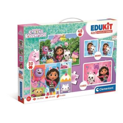 Edukit 4 en 1 Gabby et la maison magique CLEMENTONI - Jeu éducatif complet