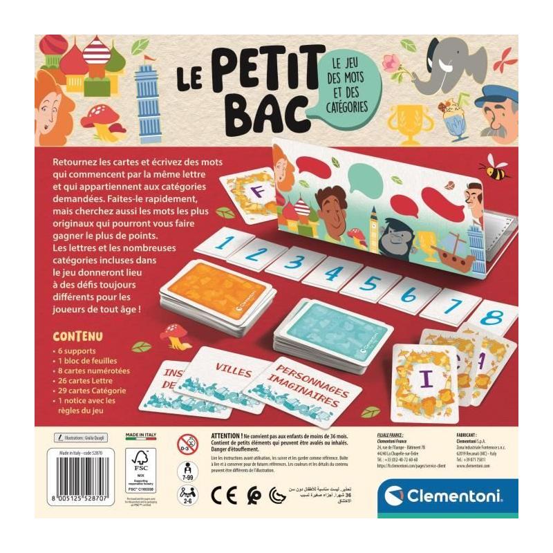 Le Petit Bac : Jeu de société CLEMENTONI - Questions & Réponses