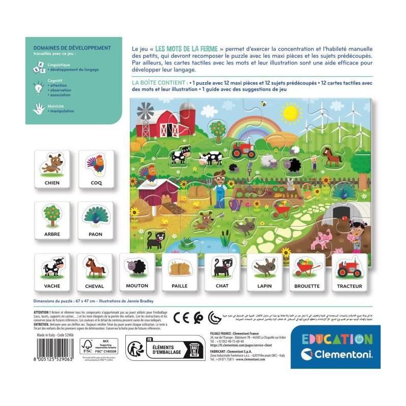 Découvrez les mots de la ferme - Jeu CLE EVEIL