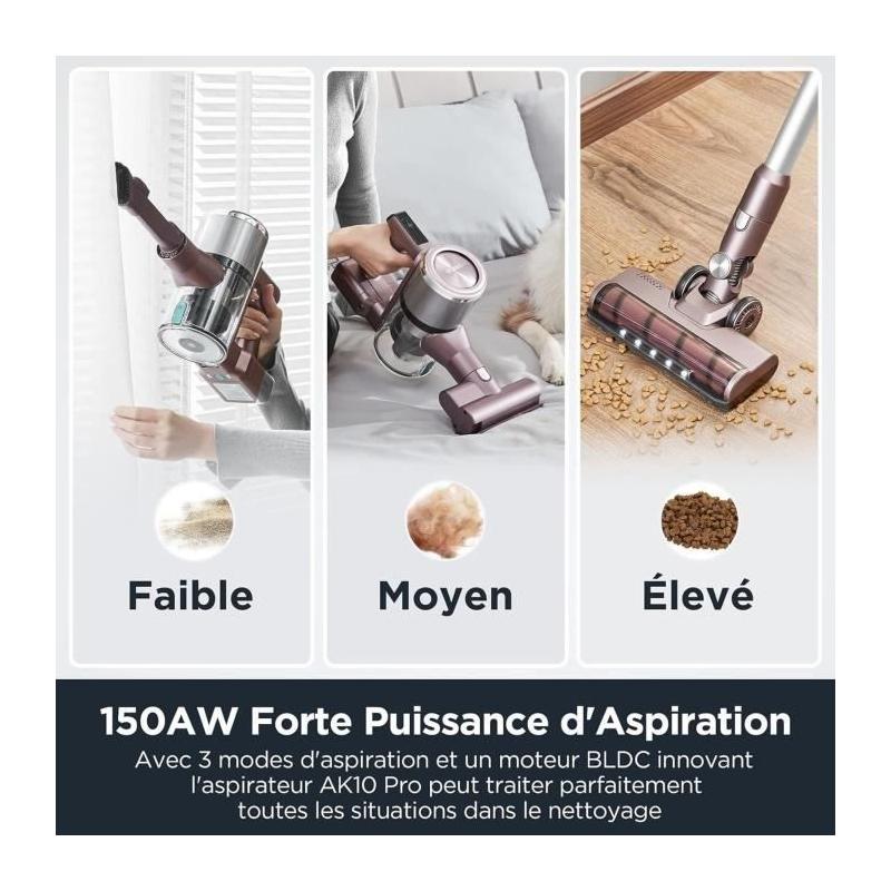 Aspirateur Balai Pliable EUREKA AK10 Pro - 29 000 Pa
