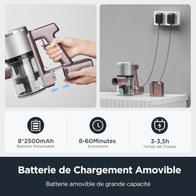 Aspirateur Balai Pliable EUREKA AK10 Pro - 29 000 Pa