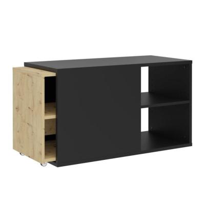 Meuble TV 2 compartiments ouverts 133,5x39,9x49,2 cm - Élégance et fonctionnalité