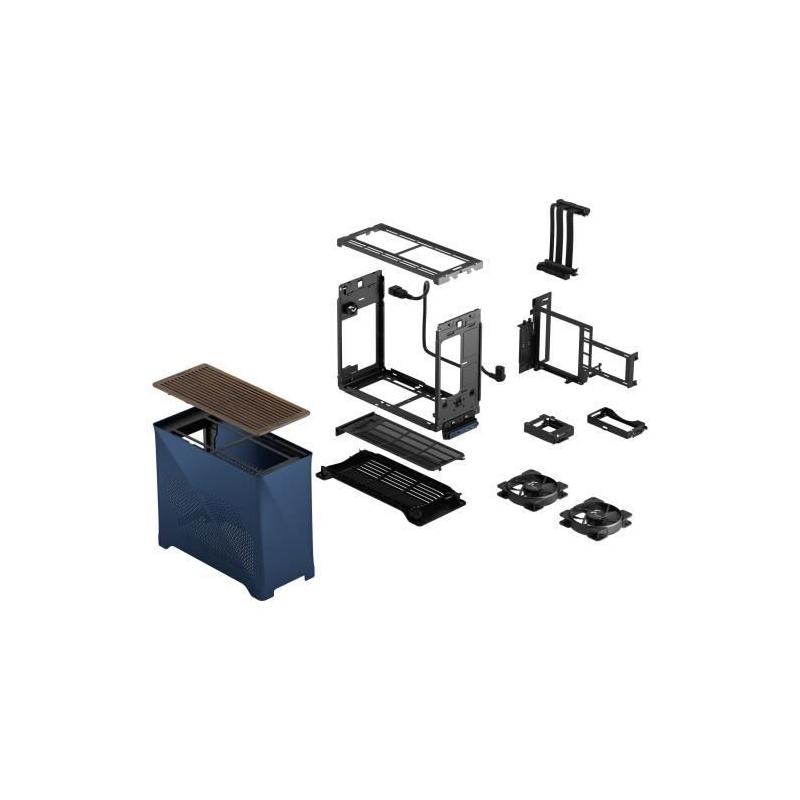 Boîtier PC FRACTAL DESIGN Era 2 Midnight Blue - Compact m-ITX, USB3.1 Type C
