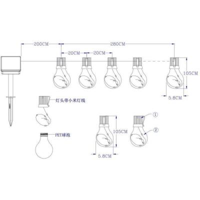 Décoration lumineuse Guirlande GALIX - Blanc chaud - 15 Ampoules
