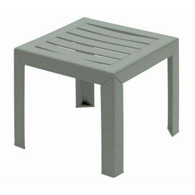 Table basse de jardin Miami vert tendre - Dimensions compactes: 41x41x5 cm