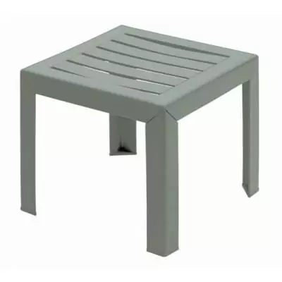 Table basse de jardin Miami vert tendre - Dimensions compactes: 41x41x5 cm