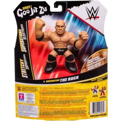 Figurine extensible GOO JIT ZU WWE The Rock - 11 cm - Texture élastique