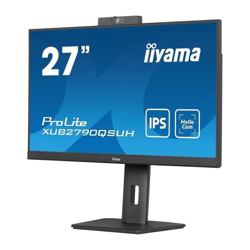 Écran PC IIYAMA XUB2790QSUH-B1 27" QHD IPS 100Hz - Pied ajustable