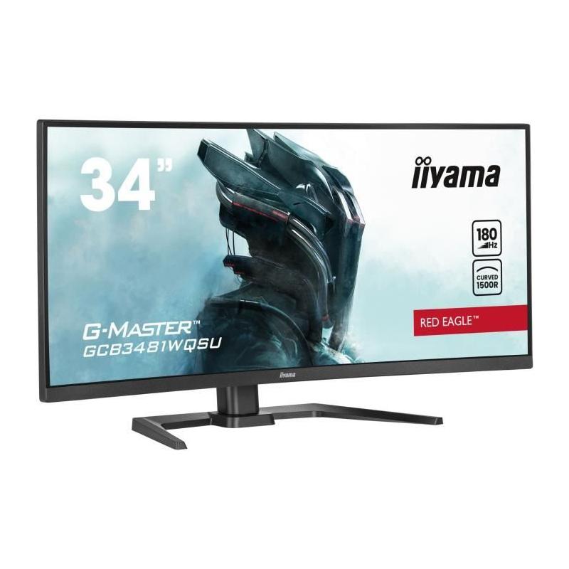 Écran PC IIYAMA GCB3481WQSU-B1 : 34 UWQHD VA 180Hz - Noir