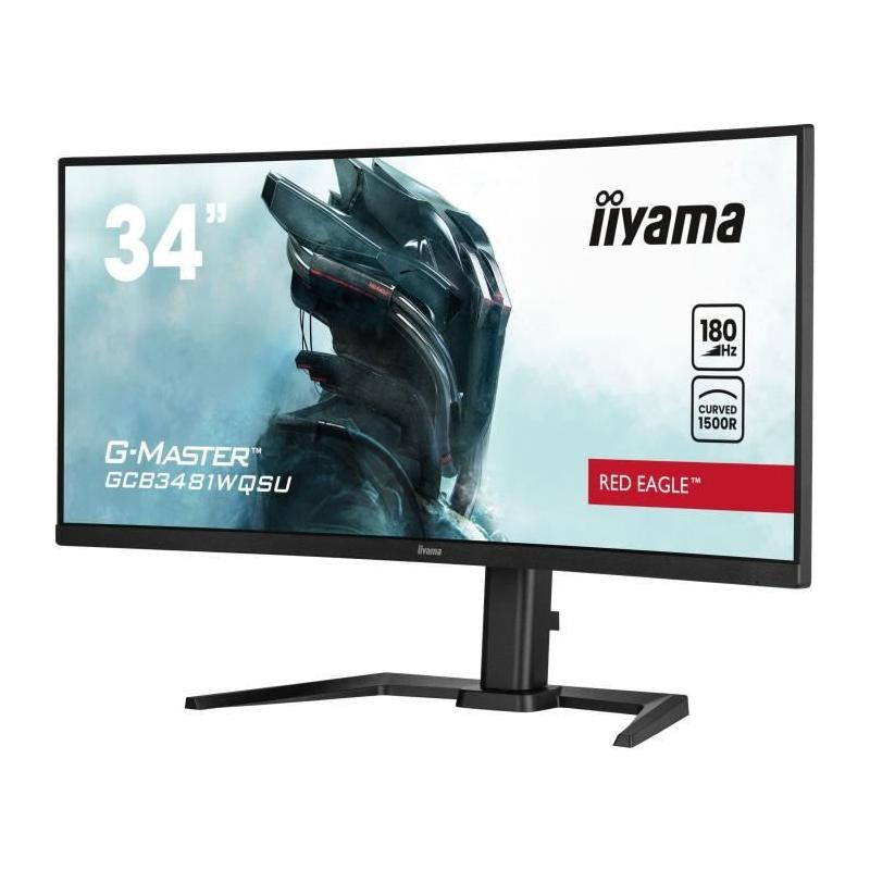 Écran PC IIYAMA GCB3481WQSU-B1 : 34 UWQHD VA 180Hz - Noir