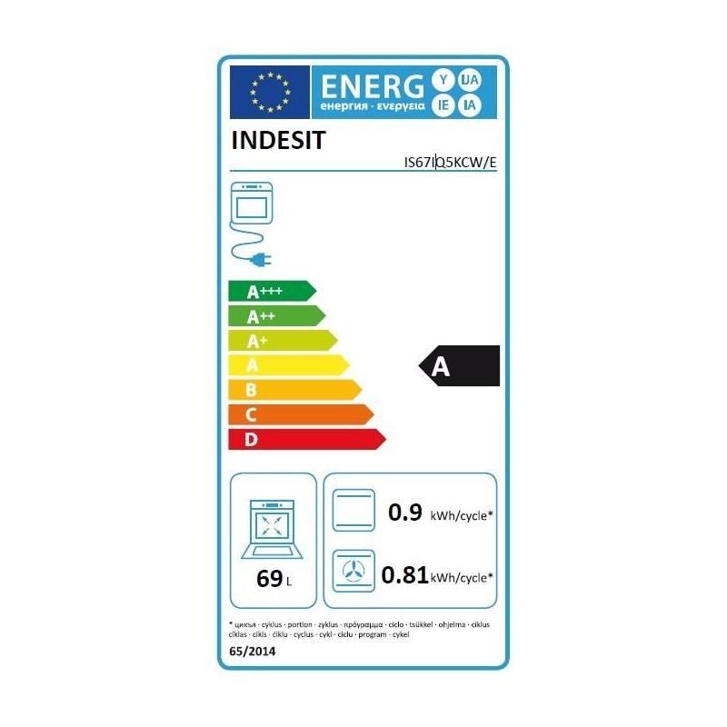 Cuisinière à induction Indesit IS67IQ5KCW/E - Puissante et élégante