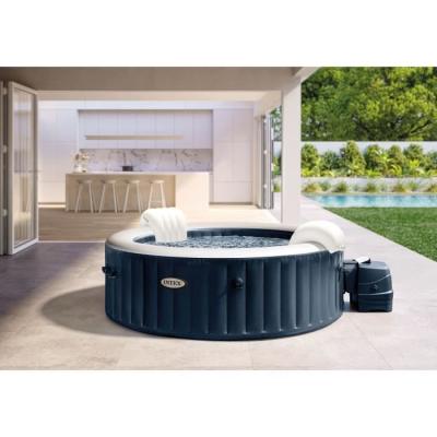 Spa Gonflable 6 places Pure Spa Blue navy avec plateau LED - Kit complet