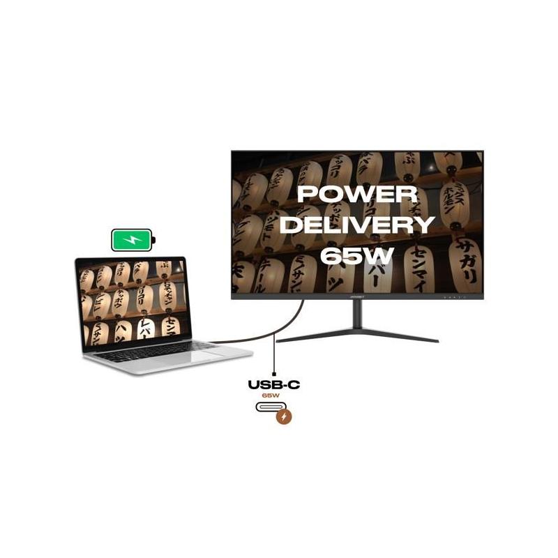 Écran PC JAPANNEXT 27 WQHD IPS 60Hz USB-C 65W - Écran Ordinateur compact
