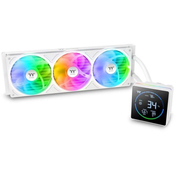THERMALTAKE - TH360-S V3 A-RGB Sync Snow - CL-W472-PL12SW-A - Watercooling AIO - Ventilateur 1x 360 mm ARGB - Blanc
