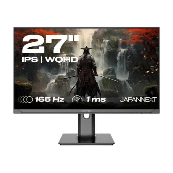 Écran Gaming - JAPANNEXT - 27 WQHD - 165Hz - DP 1.4 - HDMI 2.0 - Pied ergonomique