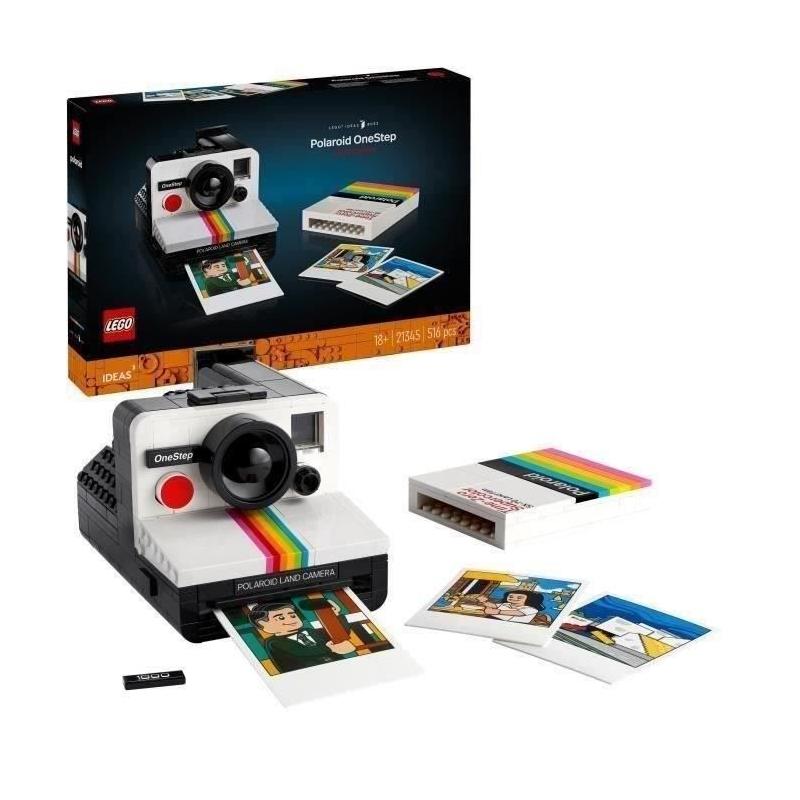 LEGO 21345 Ideas Appareil Photo Polaroid OneStep SX-70: Maquette à Construire avec Autocollants