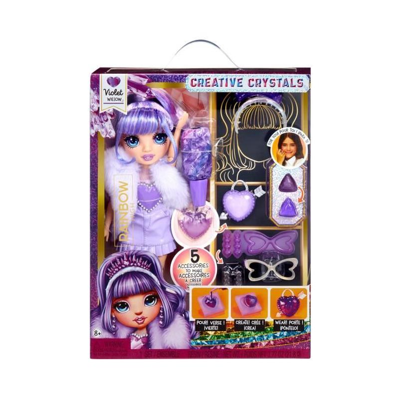 Rainbow High Cristal Poupée Mannequin 27 cm - Violet | Pack 29x32x9 cm