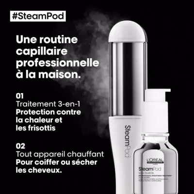 Lisseur boucleur vapeur professionnel - SteamPod 4 - L'OREAL PROFESSIONNEL Lisseur boucleur vapeur professionnel - SteamPod 4 - L'OREAL PROFESSIONNEL