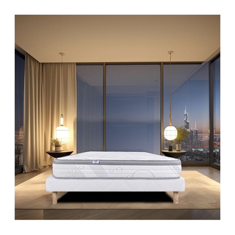 Ensemble Matelas + Sommier Luxe RELAXATION 140x190 - Ferme