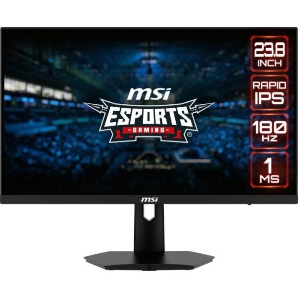 Écran PC Gamer plat - MSI - Optix G244F E2 - 24 FHD - Dalle Fast IPS - 180Hz - 1ms - Adaptive Sync