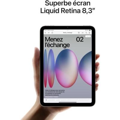 iPad mini (2024) - 8.3'' WiFi 512 Go - Starlight, Compact et performant