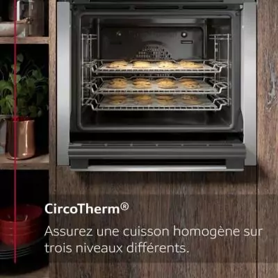 Four ecoclean NEFF N30 Noir - 7 modes de cuisson - Compact et Performant