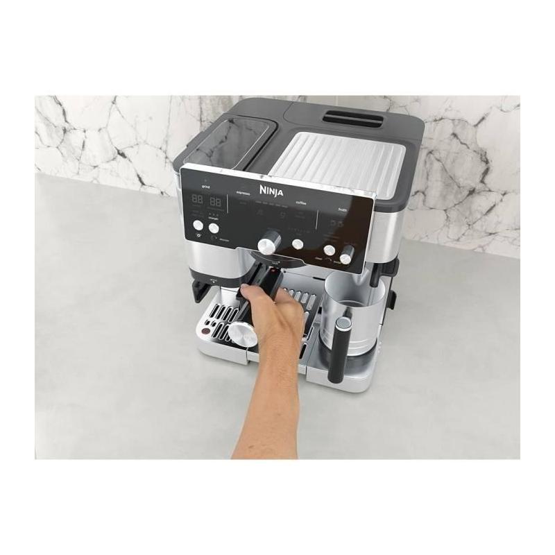 Machine à expresso Ninja ES501EU Luxe Essential - 2L - Ecran digital - Noir/Inox