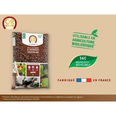 Paillage de Pouzzolane 6L - Protection Plantes
