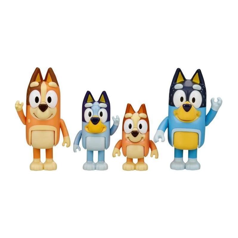 Coffret de 4 figurines Bluey et sa famille - MOOSE TOYS