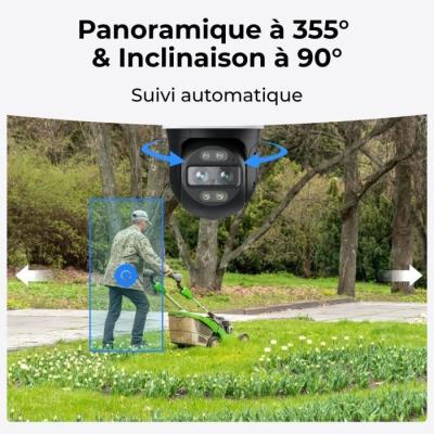 Caméra extérieure REOLINK Trackmix W760 Blanc - Visionnage en toute sécurité