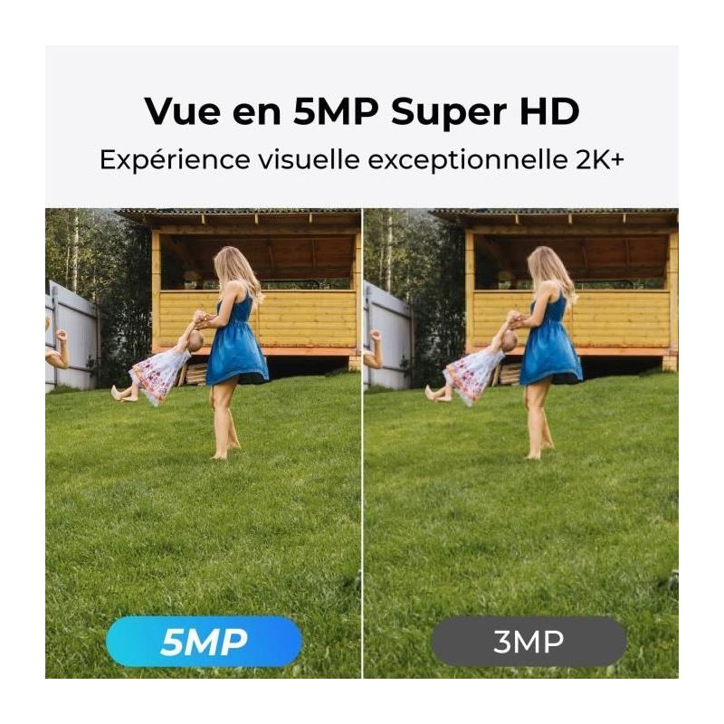 Caméra intérieure REOLINK E540 Blanc - Surveillance Haute Définition