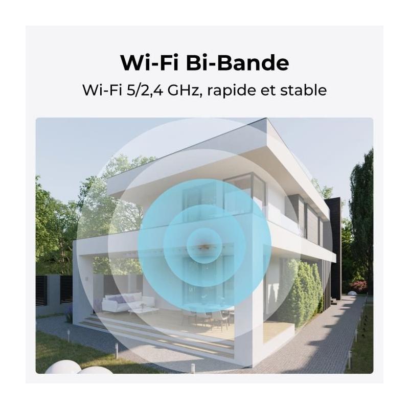 Caméra intérieure REOLINK E540 Blanc - Surveillance Haute Définition