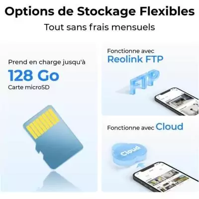 Caméra extérieure REOLINK G330 Blanc - Dimensions compactes