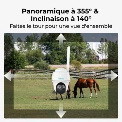 Caméra extérieure REOLINK G430 Blanche - Vision nocturne et résistante