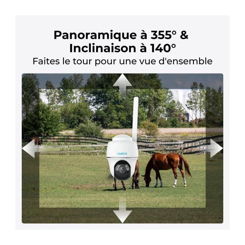 Caméra extérieure REOLINK G430 Blanche - Vision nocturne et résistante