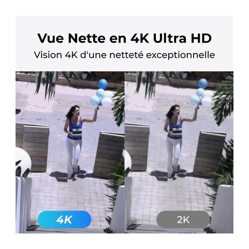 Caméra extérieure REOLINK W330 Blanc - Surveillance haute qualité