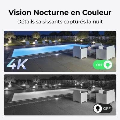Caméra extérieure REOLINK W330 Blanc - Surveillance haute qualité