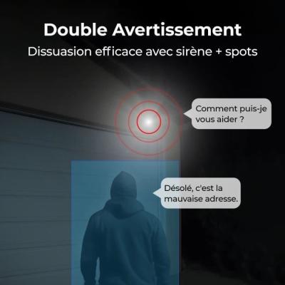 Caméra extérieure REOLINK W330 Blanc - Surveillance haute qualité