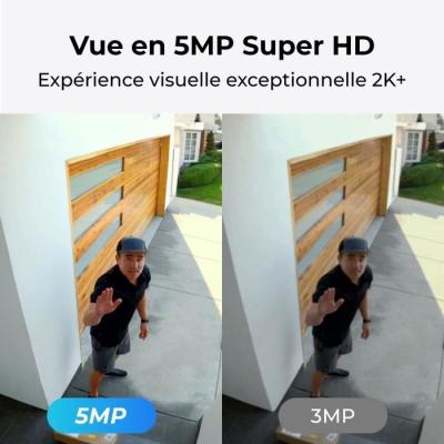 Caméra extérieure REOLINK B430 avec panneau solaire - Blanc