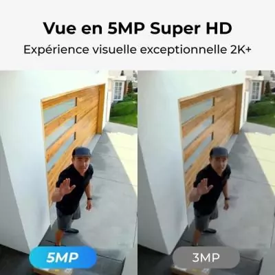 Caméra extérieure REOLINK B430 avec panneau solaire - Blanc Caméra extérieure REOLINK B430 avec panneau solaire - Blanc