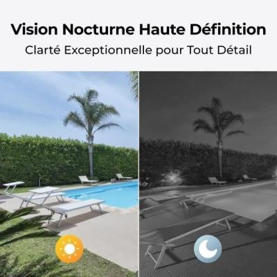 Caméra extérieure Reolink G330 Blanc avec panneau solaire