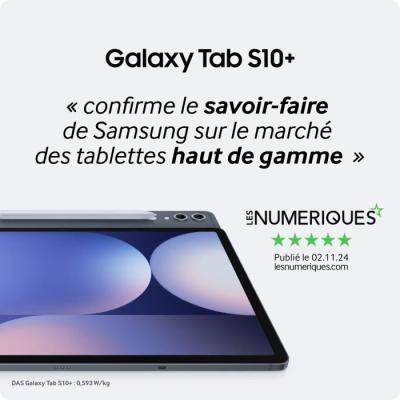 Tablette Tactile Samsung Galaxy Tab S10+ 12,4 5G 256Go Gris