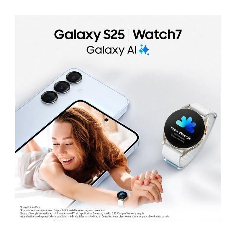 Samsung Galaxy S25 AI Smartphone 512 Go Vert d'eau - Plus responsable et facilement réparable
