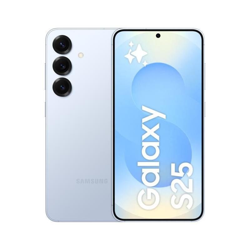 SAMSUNG Galaxy S25 AI Smartphone 512 Go Bleu clair - Ultra performant et compact