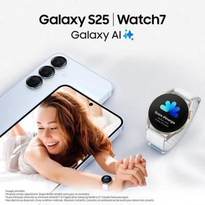 SAMSUNG Galaxy S25 AI Smartphone 512 Go Bleu clair - Ultra performant et compact