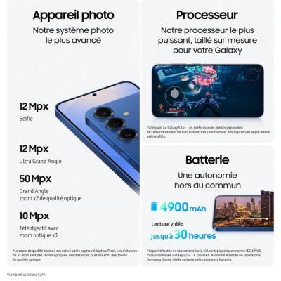 Smartphone SAMSUNG Galaxy S25 Plus AI 512 Go Bleu clair