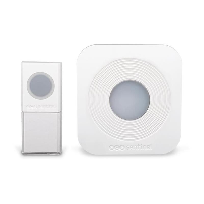 Sonnette sans fil 200m SimplyBell blanc - SCS SENTINEL